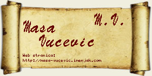 Maša Vučević vizit kartica
